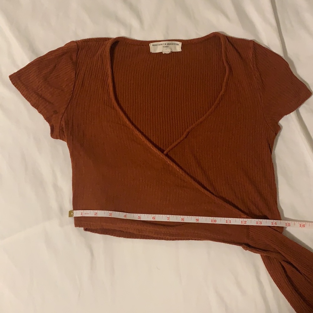 Project Social T Rust Orange Bailey Wrap Tee - Picture 5 of 9